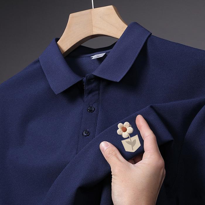 Latest Summer Style Mens Polo Top Everyday Short-sleeved Relaxed Fit Lapel T-shirt for Men