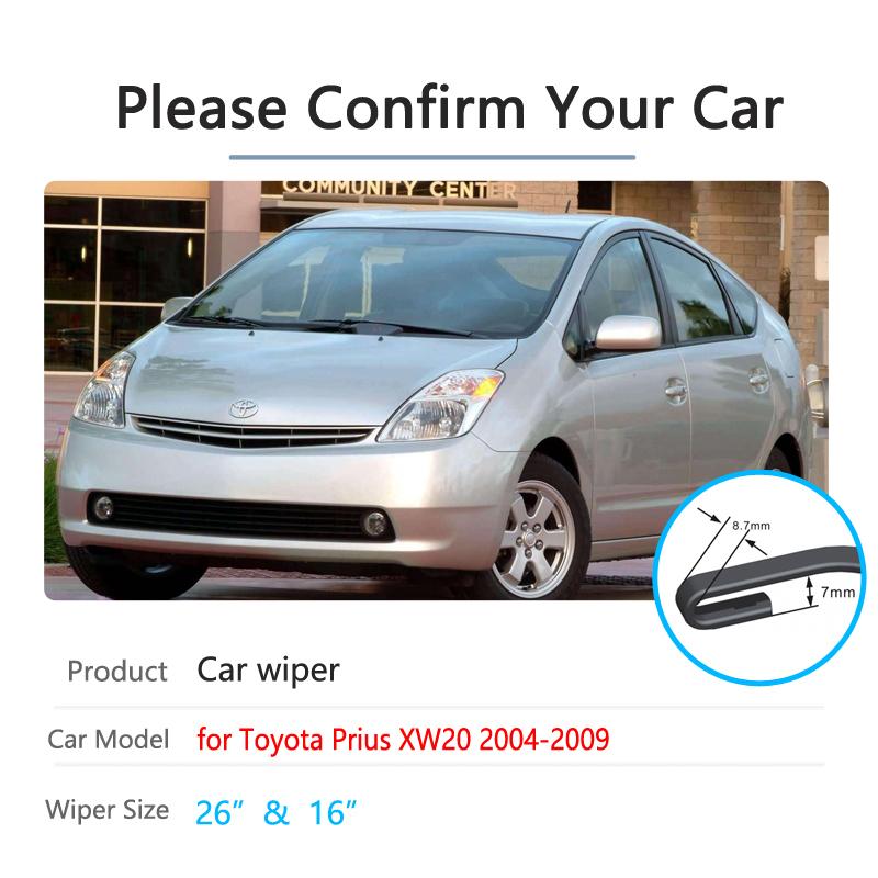 Car Wiper Blade for Toyota Prius XW20 20 Touring 2004~2009 Windscreen Windshield Brushes Car Accessories 2005 2006 2007 2008