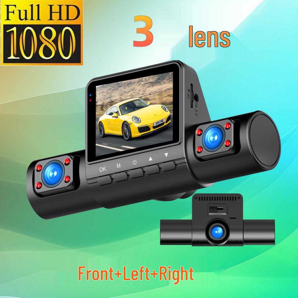 M80 Pro 4-Channel Dash Cam with Four Lenses, 1080P HD, Infrared Night Vision, and Parking Monitor