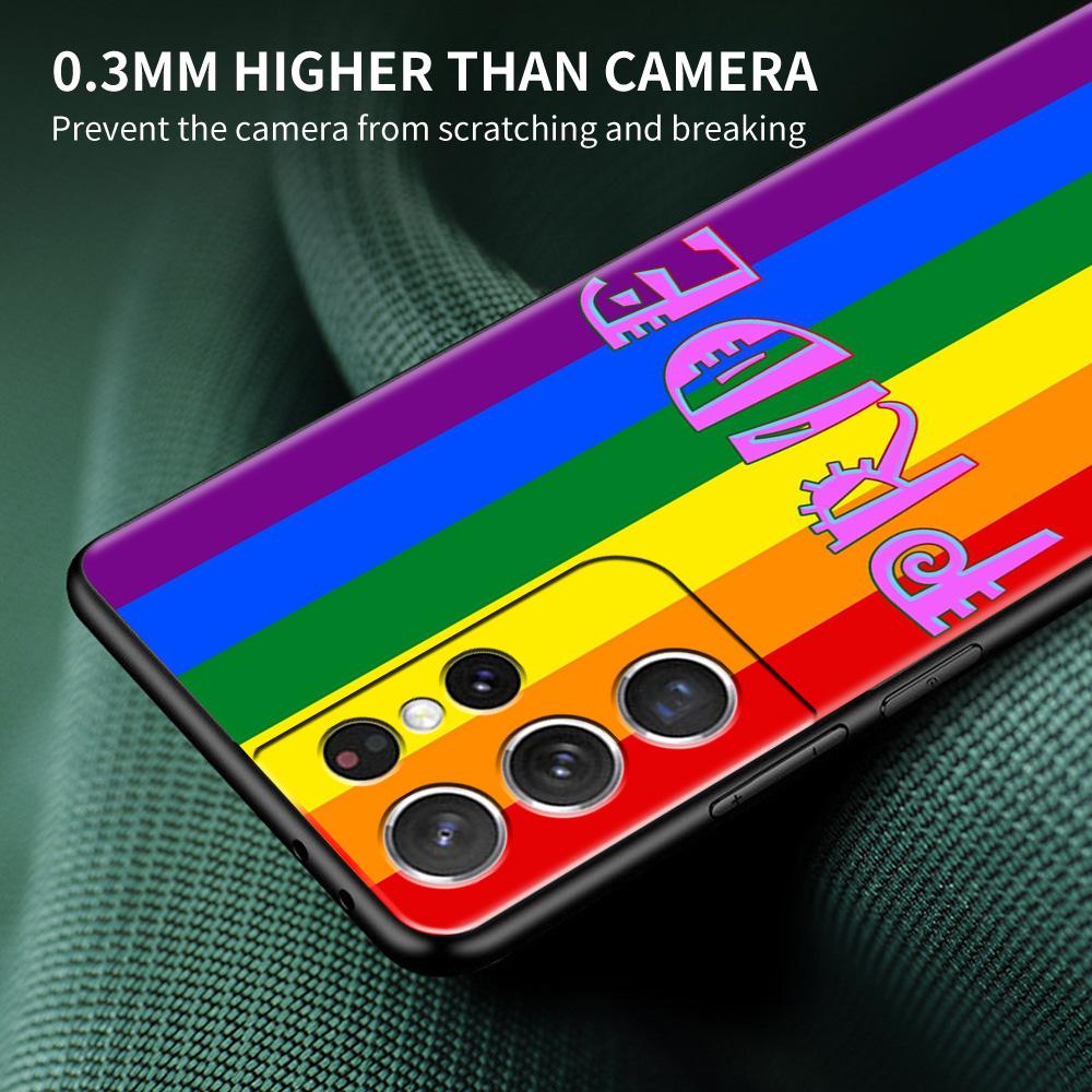 Lesbian LGBT Pride Soft Black Case For Samsung Galaxy S21 Ultra S20 FE S10 Plus S10e S9 S8 S7 M51 M31 Silicone Shell Phone Cover