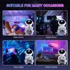 Astronaut LED Night Light Galaxy Star Projector Bluetooth Speaker Remote Control Timer 360° Adjustable Angle for Bedroom Decor