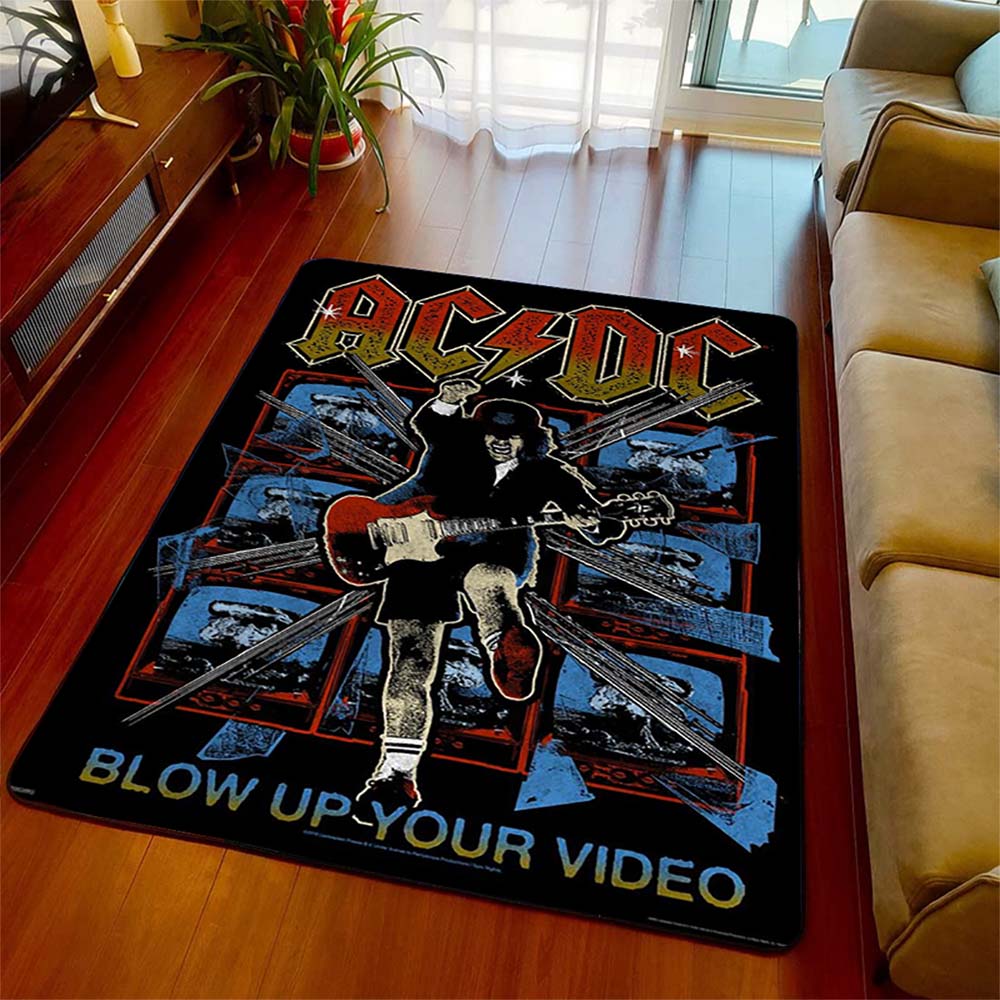 Buy AC DC Rock and Roll Band Music Carpet Non-slip Floor Fluffy Floor ...