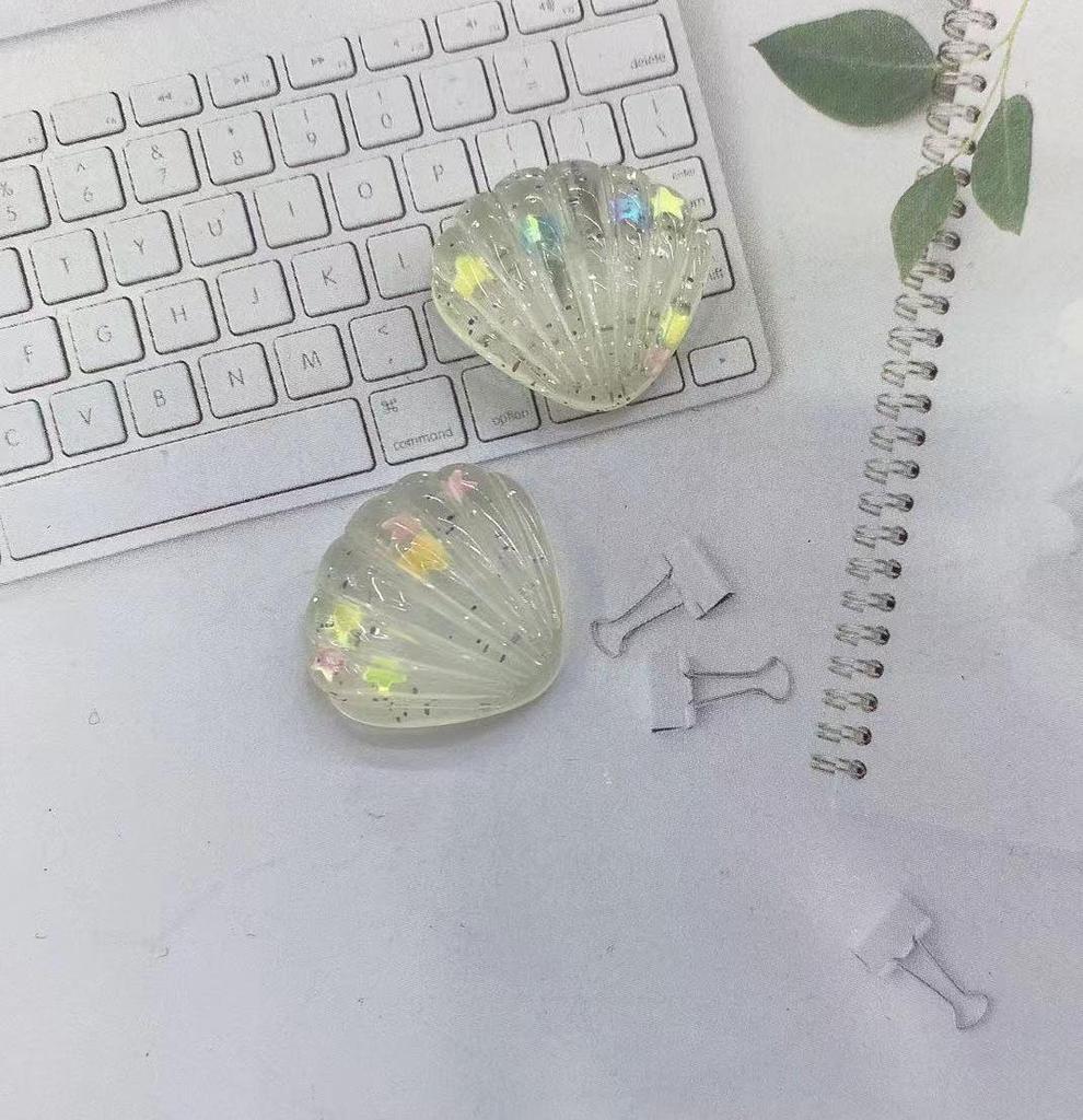 DIY Resin Sequin Imitation Shell Phone Case, Shoe Buckle, Storage Box & Ornament Supplies