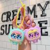 Cartoon Braided Girl Squeeze Eye-popping Decompression Artifact Cute Keychain Pendant Internet Celebrity Decompression Trinket Doll