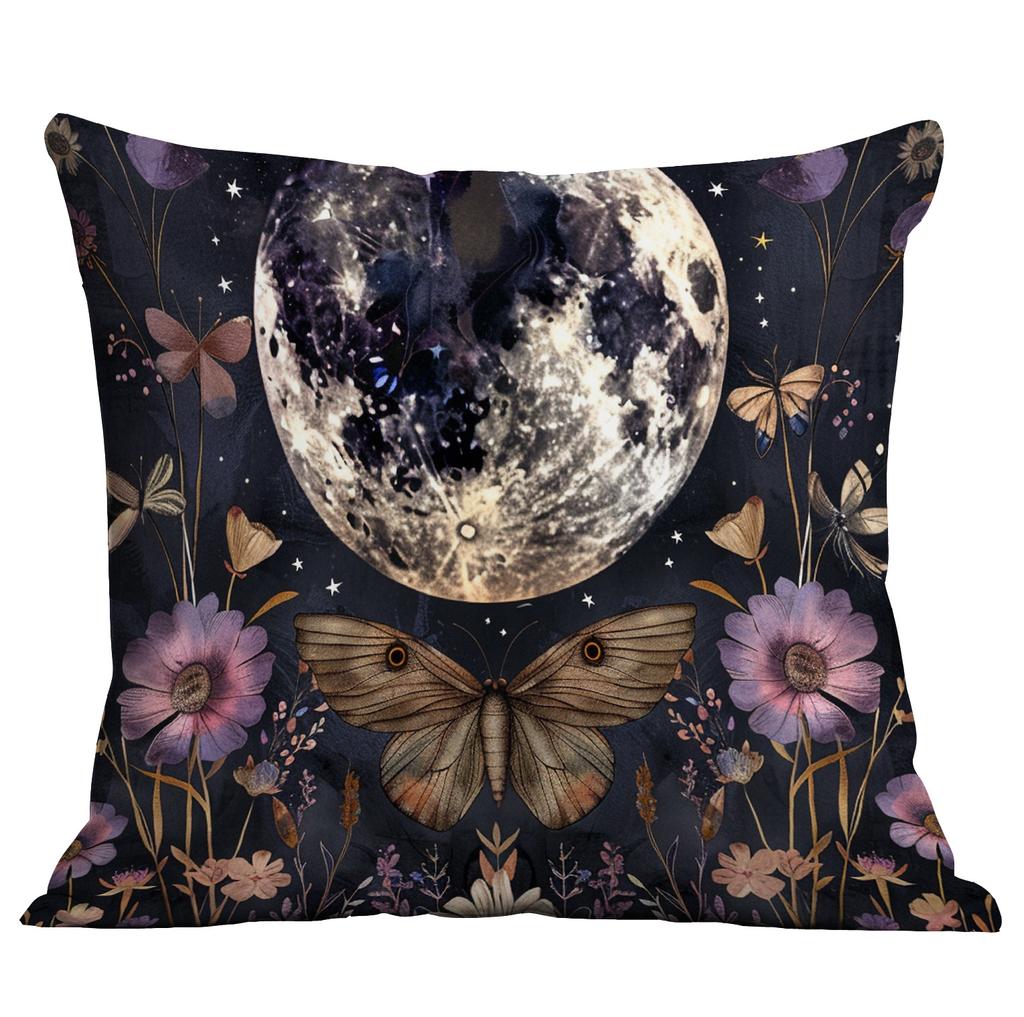 New Imitation 3d Butterfly Printed Pillowcase Retro Home Sofa Cushion Pillowcase Decoration