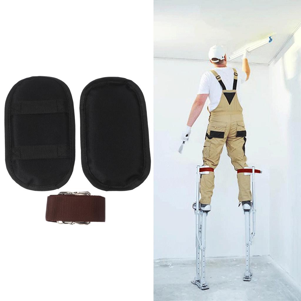 Comfort Leg Pads Adjustable Nylon Stilt Straps Adjustable To Body Types Comfortable For Extended Work Home Decor 23.7 Inch
