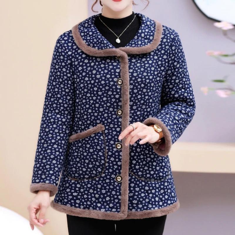 Add Velvet Warm Winter Casual Cotton Jacket Thickened Small Fashion