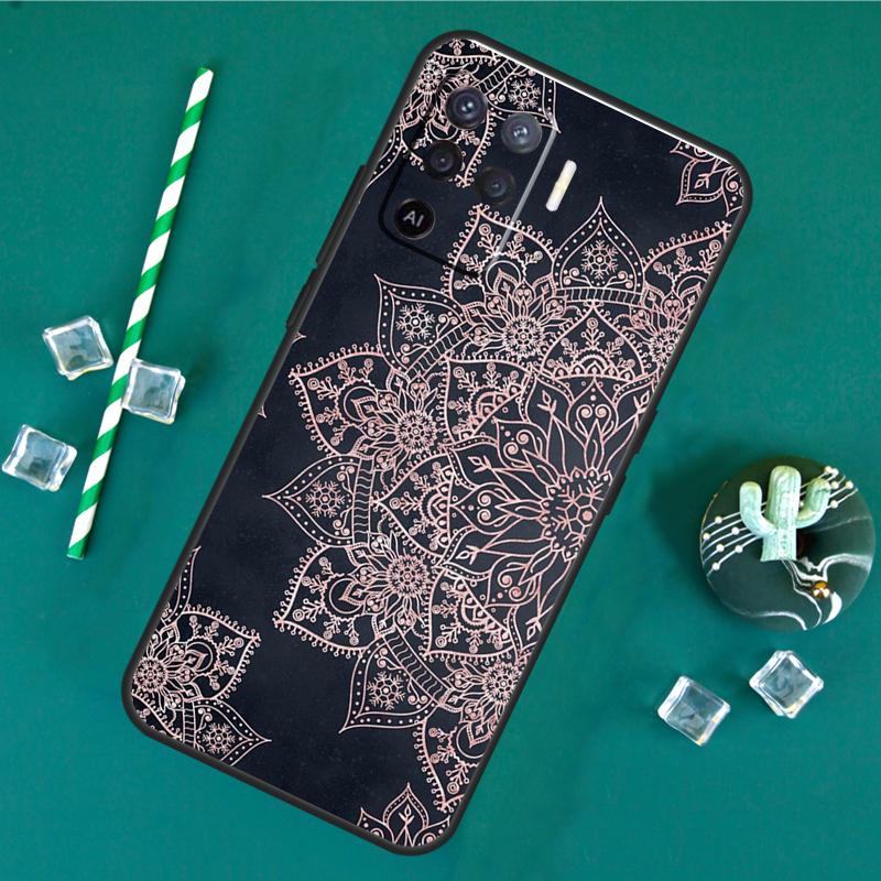 

Mandala Flower Case For Oppo A40 A60 A80 A16 A76 A96 A18 A38 A58 A78 A98 A91 A15 A17 A74 A94 A54 A57S Cover OPPO A96 4G