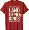 America Vintage No Kings Day Because of The Brave T-Shirt
