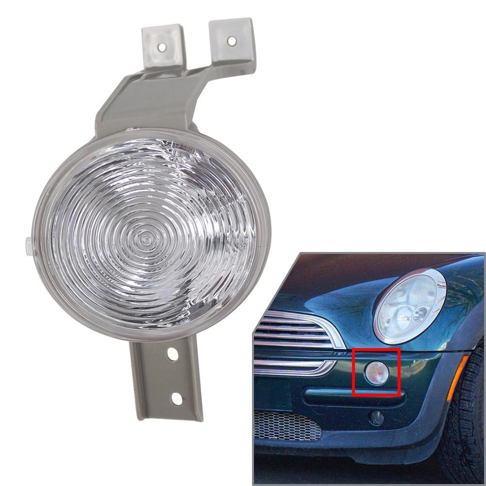Car Front Bumper Fog Light Turn Signal Lamp Len ABS + PC Clear For BMW Mini Cooper R50 R52 R53