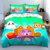 Cute Purple Fox Cartoon Bedding Bedding Duvet Cover Set Duvet Cover Pillowcases (1 * Duvet Cover 2 * Pillowcases, without duvet insert)