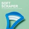 1Pcs Silicone Tongue Scraper With Ergonomic Handle Double-Sided Fresher Breath Tongue Cleaning Brush Oral Hygiene Tool