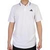 Adidas Solid Color Sports Casual Short Sleeve Polo Shirt Men Tops White HS3245