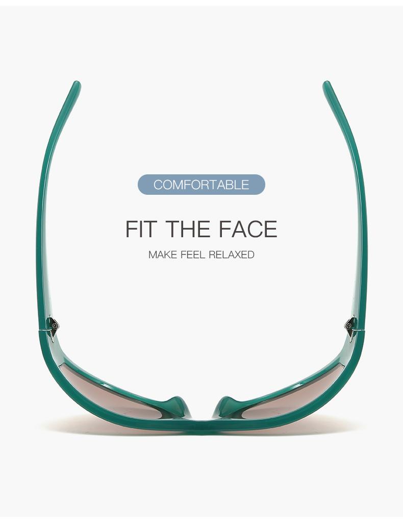 1 Pair of Oval Big Frame Street Fashion Sunglasses Big Frame Sports Cycling Sunglasses Sunglasses