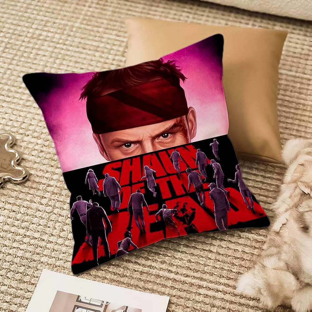 S-Shaun-n of the Dead Pillow Case Anti-dustmite Invisible Zipper Sofa Bed