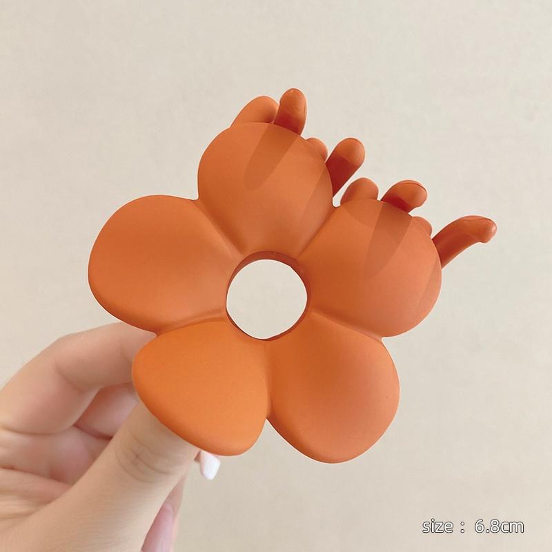 Fashion Flower Hair Claws for Women Hair Clips Crab Clamps Frosted Ponytail Shark Clip Headdress Hair Accessories