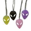 Elegant Geometric Alien Face Necklace for Women Vintage Clavicle Chain Sweet Cool Neck Chain Wedding Party Jewelry