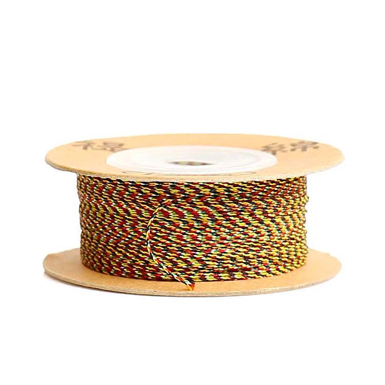 Five-Color Bracelet Weaving Rope: Vajra Jade Thread for Wenwan, Buddhist Beads, Star Moon Bodhi & Beading Strings