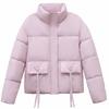 Short Bread Clothes, Down Cotton Clothes for Women, Small People, Thickened Stand-up Collar, Warm and Casual Temperament, Winter Cotton Jacket.