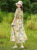 2026 Floral Summer Dress: Beach Style, Short Sleeve, Loose Fit, Cinched Waist, Plus Size.
