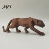 Light Luxury Cheetah Sculpture 3D Printed Figurine, Compact Geometric Faceted Sculpture, Modern Minimalist Animal Decor Leopard Statue for Home Office