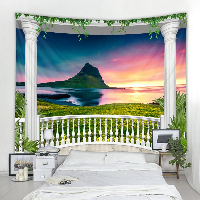 Скандинавский 3D гобелен с имитацией окна — фото 4