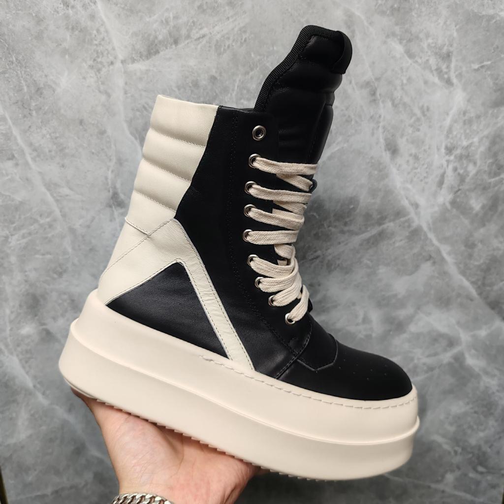 Herren High Top Casual Sneaker Damen Plateau Leder Luxus Schnürer Reißverschluss Klassisch Pink Designer Schuhe für Herbst