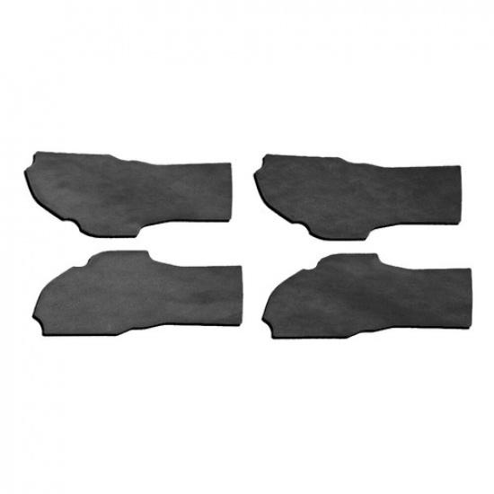 Car Inner Door Bowl Sticker Cover Trim 4* For Ford Explorer -23 Black Suede