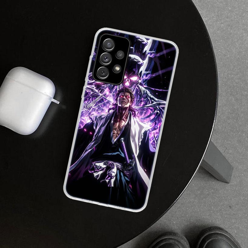 Aizen Sousuke Bleach Phone Case Cover for Samsung Galaxy A12 A22 A32 A52 A72 A02S A51 A50S A31 A20S A10S Note 20 Ultra 10 Plus G