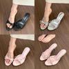 French Mules Slip On Shoes With Pu Upper And Pointed Toe For Casual Wear