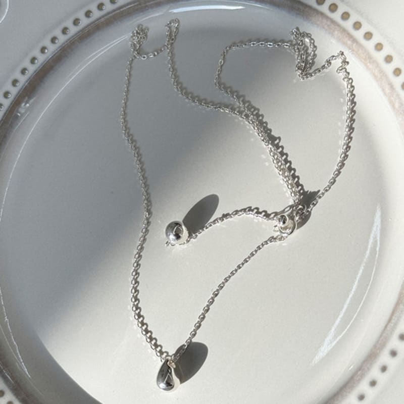 MARQUEMENT silver drop dew necklace