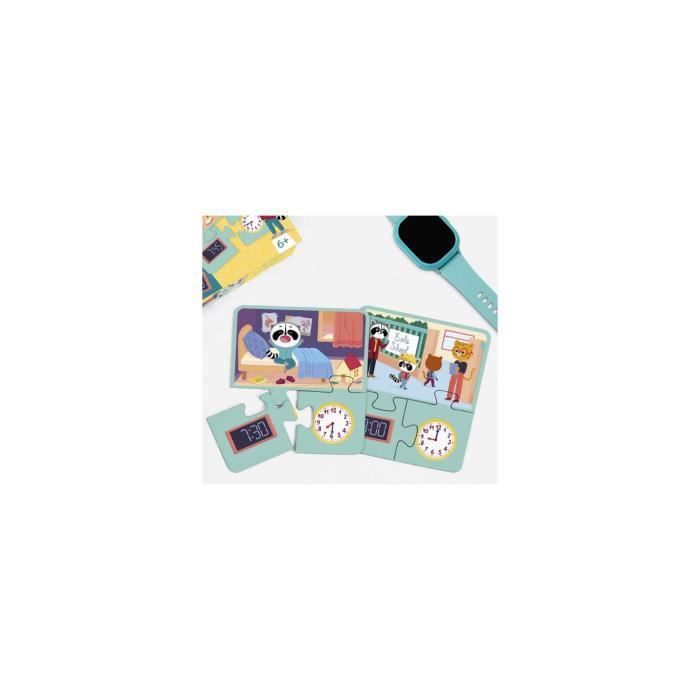 Apprendre l'heure - 13,5 x 5 x12 cm - Jeux éducatif