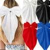 4Pcs Hair Bows Clips For Women, Black Bow White Bow Pink Bows Bow Hair Clips For Women Ribbons Bow Barrettes Satin Hair Bows Long Tail Clips