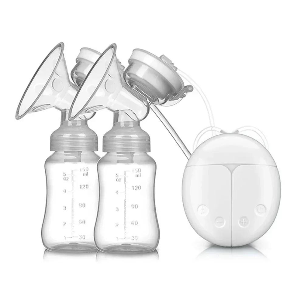 Double Electric Breast Pumps  Silent Portable USB Electric Breast Pump Hands Free Automatic Milker BPA Free Breast Feeding