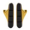 1Pair Light Weight Road Bike Folding Bicycle Parts Brake Shoes Pads Accessory Parts (Gold)