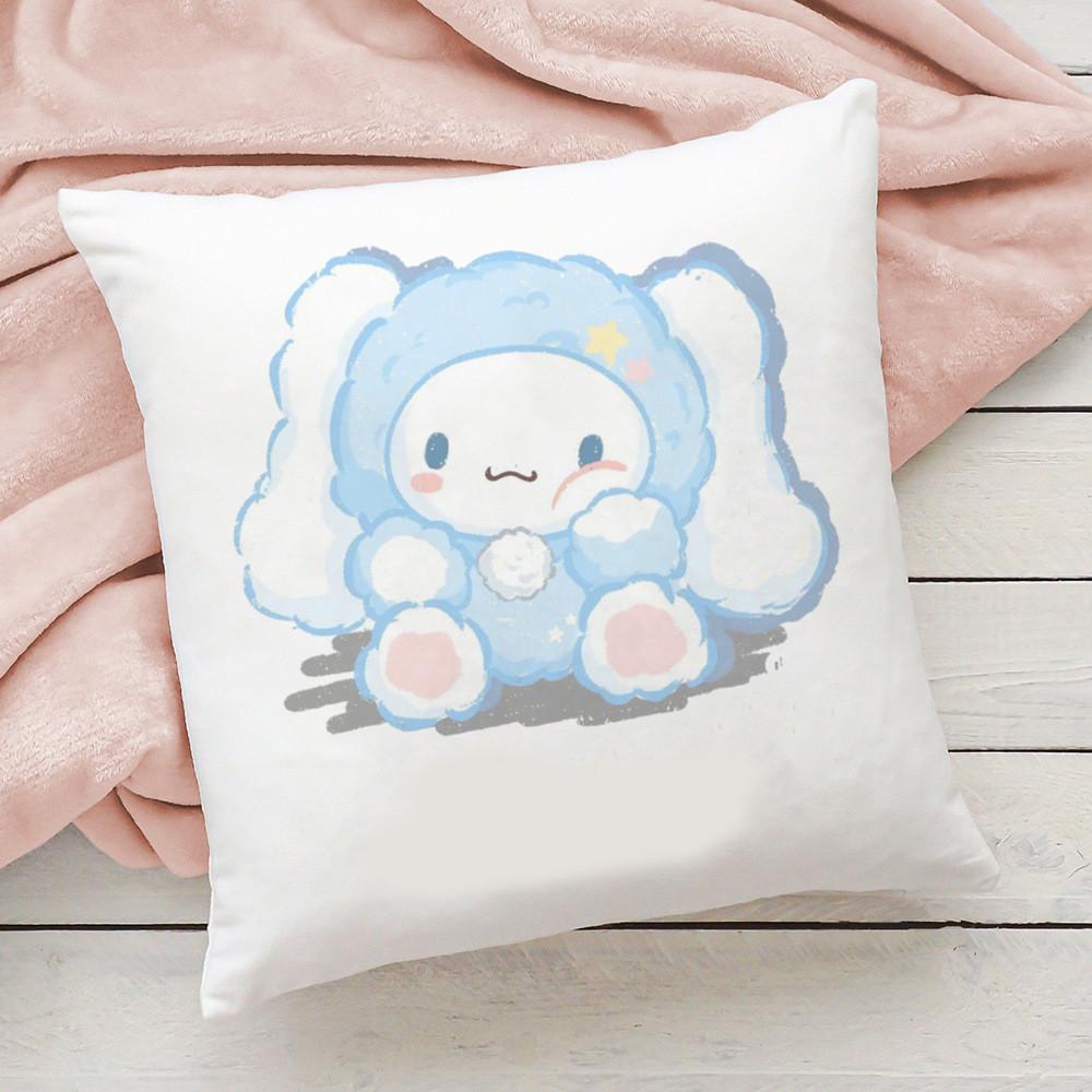 2026 New Cute Sanrio Cartoon Kuromi Doublesided Printed Square Bedroom Childrens Cushion Cover Sofa Waist Cushion Cover