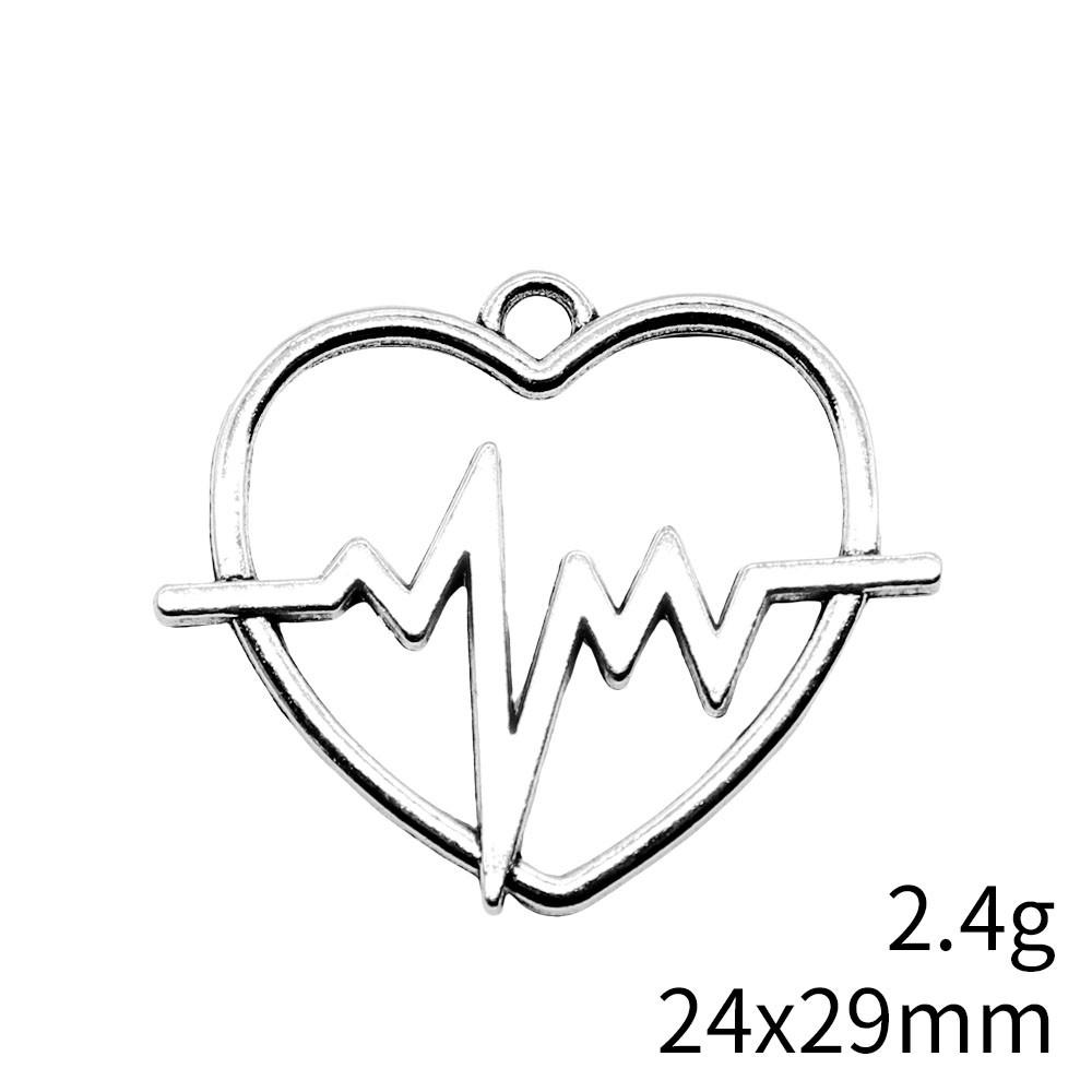 Back To School Charm Bracelet Hollow Peach Heart Charms Pendant Ornaments For Home Male Pendant