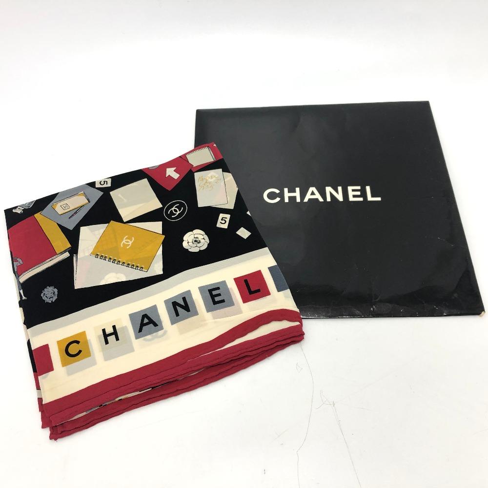 CHANEL Multi-design CC Mark No.5 Apparel Large Stole/Shawl Vintage Shawl Scarf