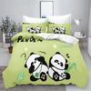 Panda Duvet Cover Set 3D Children'S Bedding Set Cotton Covers 3-Piece 1 Quilt Cover 100% Polyester Home Decor