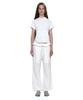 PARTIMENTO WOMEN Two-Way Frill Turnover Waist Pants_White