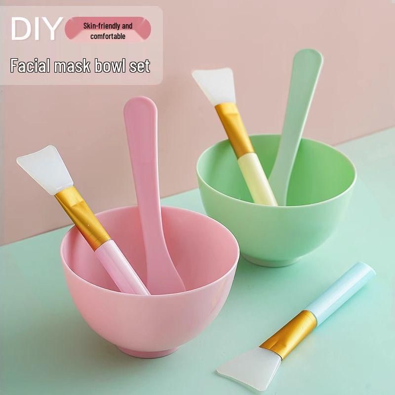 Silikonový štětec na masky a míchací miska pro nanášení a čištění jílových masek