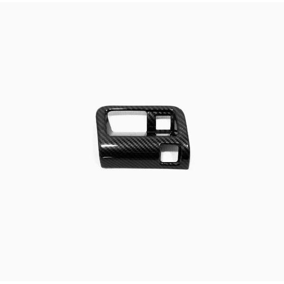 Carbon Texture For Cadillac CT5 2020-2023 2pcs Headlight Button Frame Trim ABS