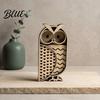 Artistic Owl Ornaments for Entrance Multi Layer Wooden Figurine, 3D Layered Crafts, Creative Wood Housewarming Gifts Friends Carving Animal
