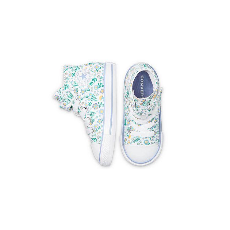 Converse Chuck Taylor All Star High Top Baby Walker Shoes Mint Green Floral Baby Shoes 770502C