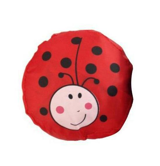 Eco-Friendly Folding Shopping Bag with Japanese Animal Cartoon Design, Large Capacity, Polyester 190T, Puppy Theme