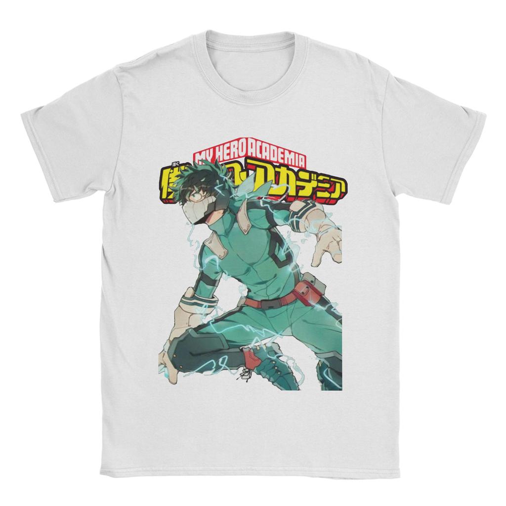 My Hero Academia Deku Full Cowl My hero Academia T-Shirt Men's Cotton Clothes Novelty Round Neck Short Sleeve