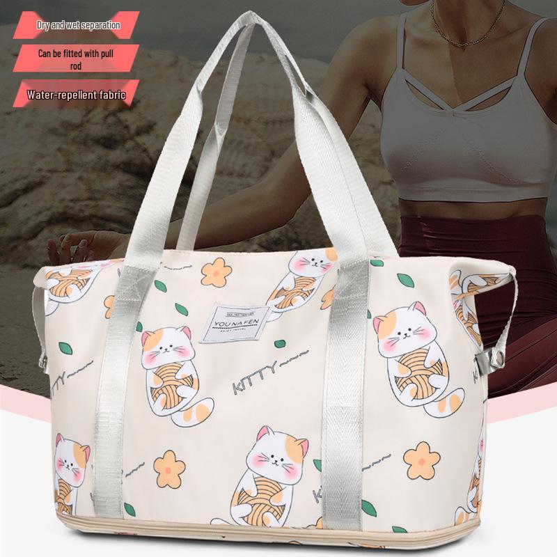 Büyük Kapasiteli Seyahat Düzenleyici: Kıyafetler, Kısa Seyahatler ve Kuru/Islak Ayrımı için Çok Yönlü Saklama Çantası