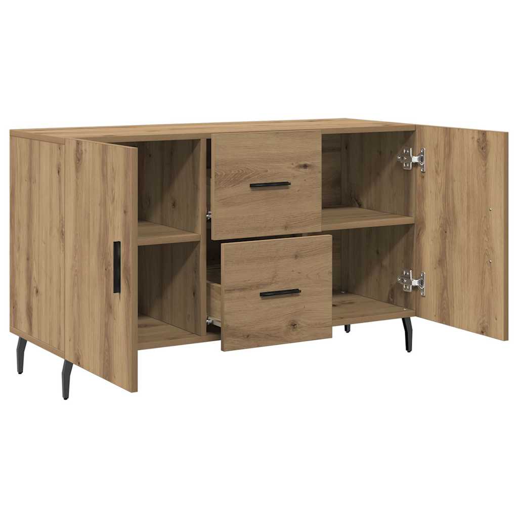 Vidaxl Komoda, Dąb Artisian, 100X36X60 Cm, Materiał Drewnopochodny