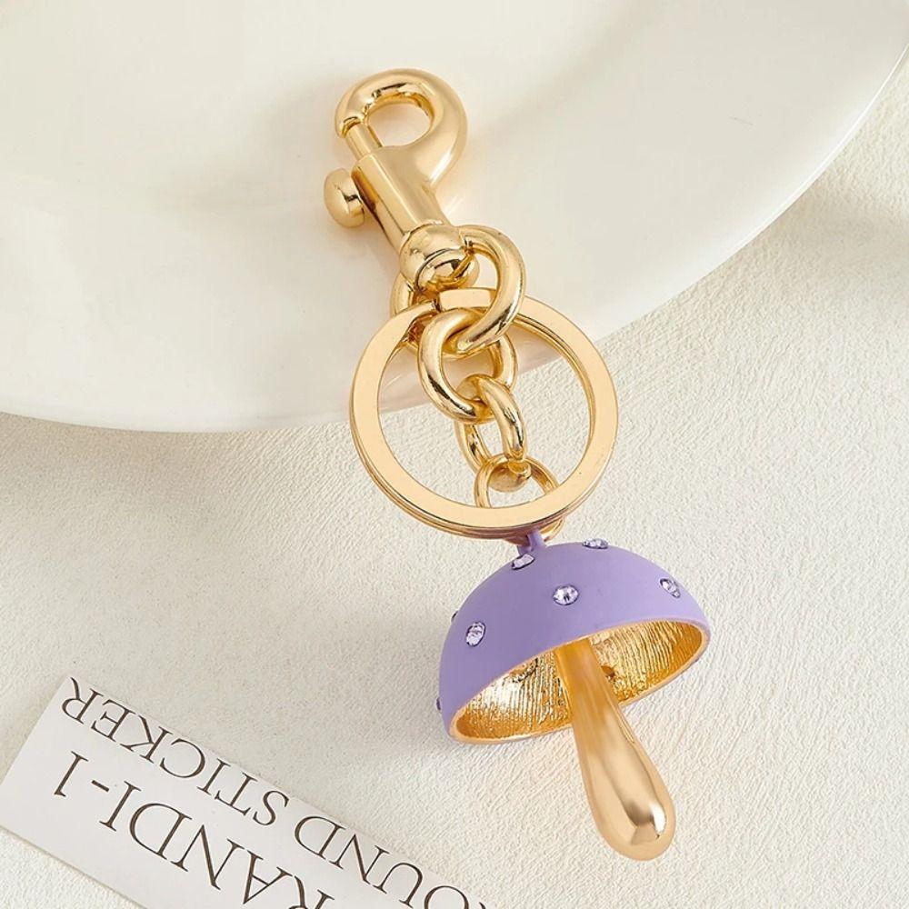 Bag Charm Women's Handbag Decor Exquisite Keychain Accessories Portable Mushroom Pendant  Gifts