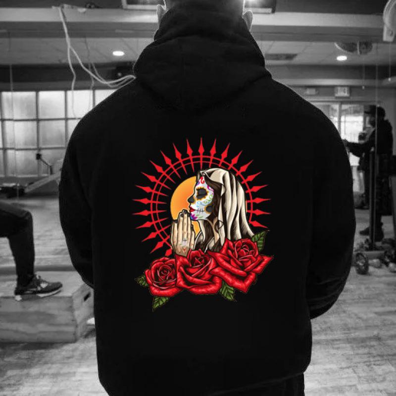 New La Muerte Hoodie Pattern Sweatshirt Hallowee